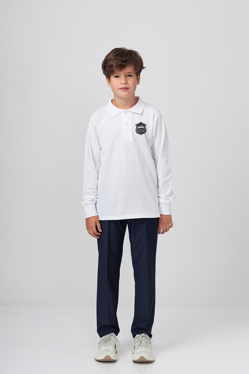 Tricou polo regular copii cu mânecă lungă 698 - KinderStar